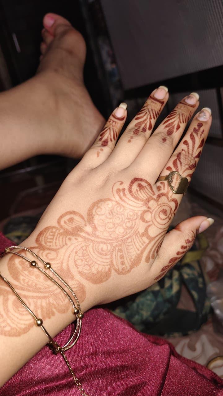 Payal Mehndi Hand Ring